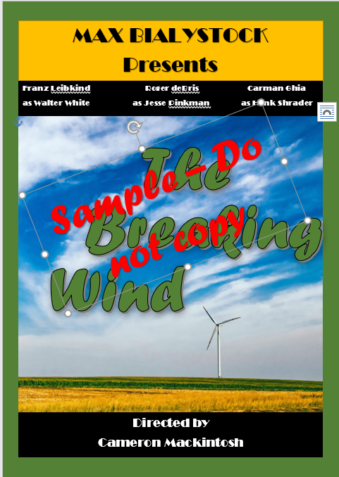 The Producers digital props - Breaking Wind poster